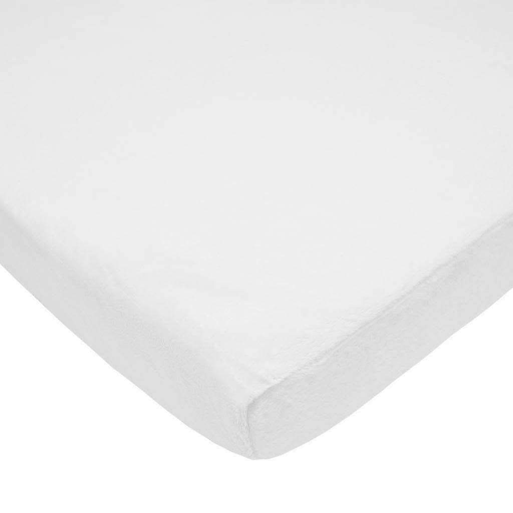 Brixy Crib Sheets White Brixy Heavenly Soft Chenille Porta-Crib Sheet