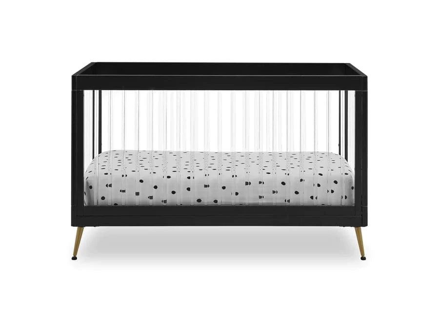 Sloane Black Acrylic 4-in-1 Convertible Crib
