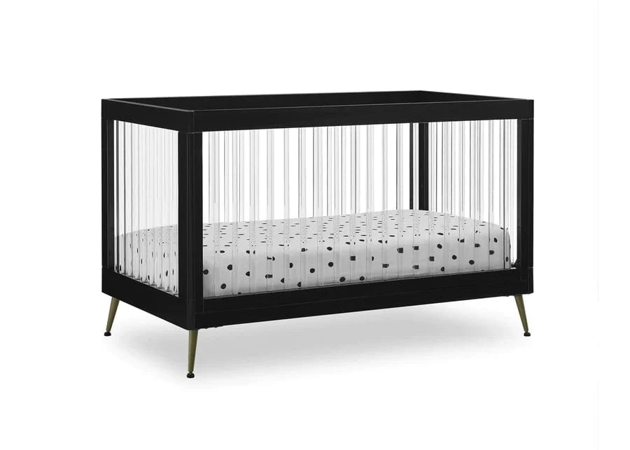 delta children convertible crib Sloane Black Acrylic 4-in-1 Convertible Crib