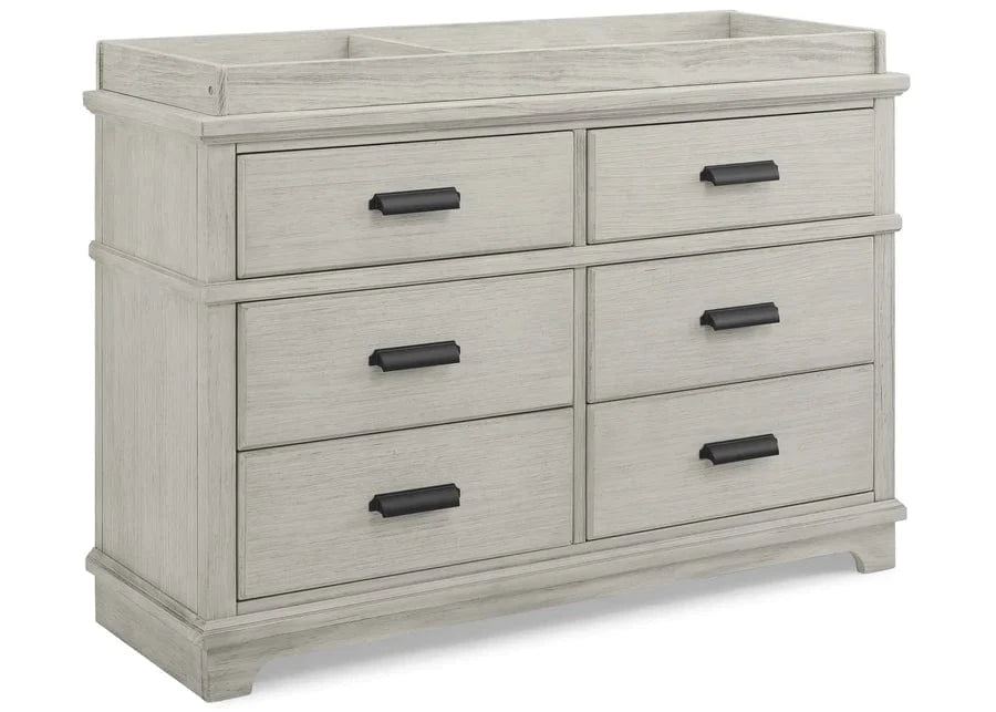 summer infant manchester dresser Delta Children Asher 6-Drawer Dresser with Changing Top Rustic Mist