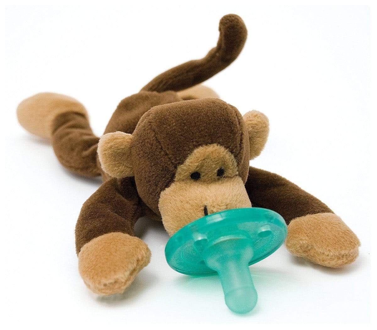 Wubbanub Baby Plush Pacifier Holder Monkey