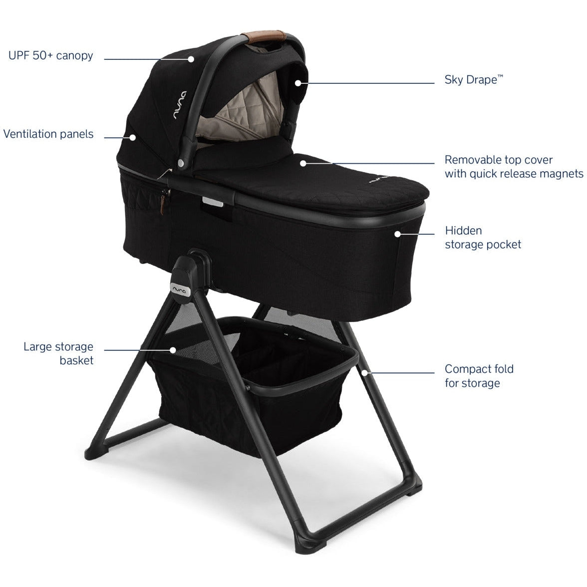 Nuna Demi Grow Bassinet + Stand