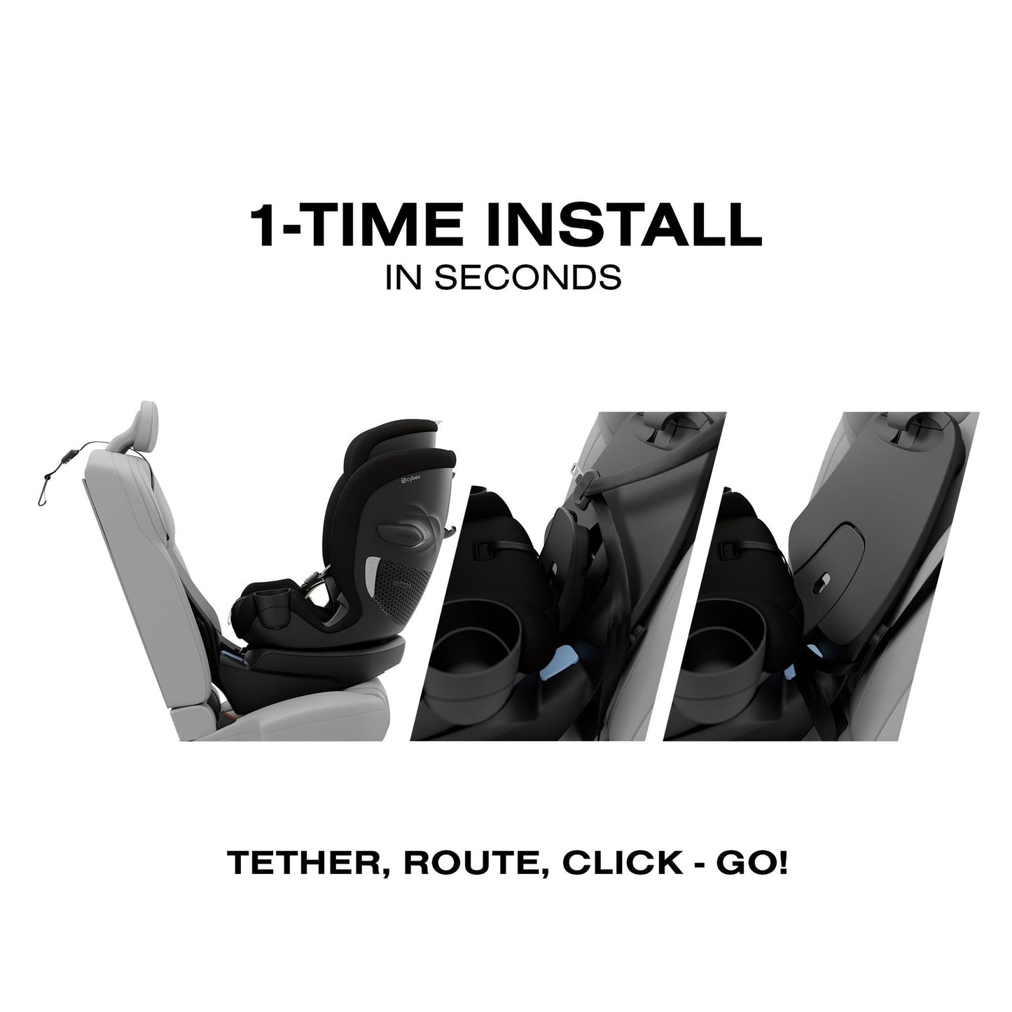 Callisto G 360 Select Rotating All-in-One Convertible Car Seat by Cybex Black