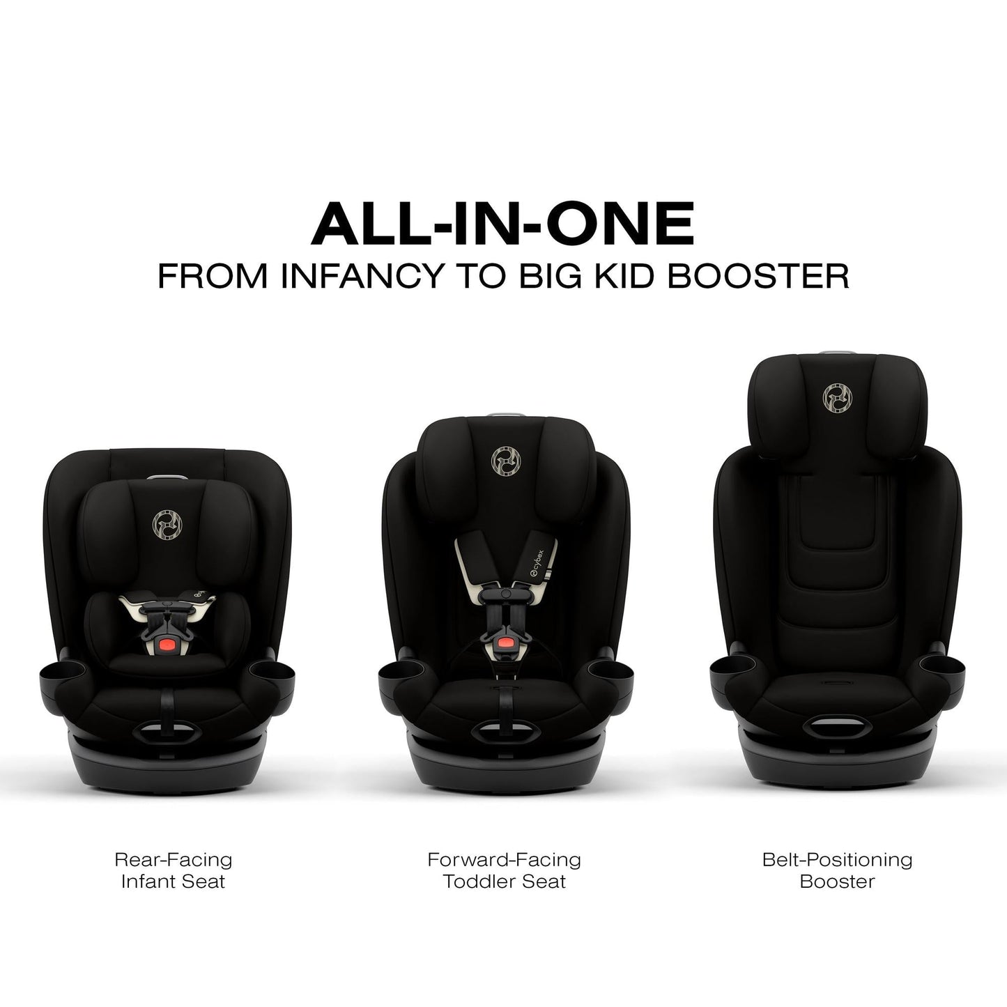 Callisto G 360 Select Rotating All-in-One Convertible Car Seat by Cybex Black