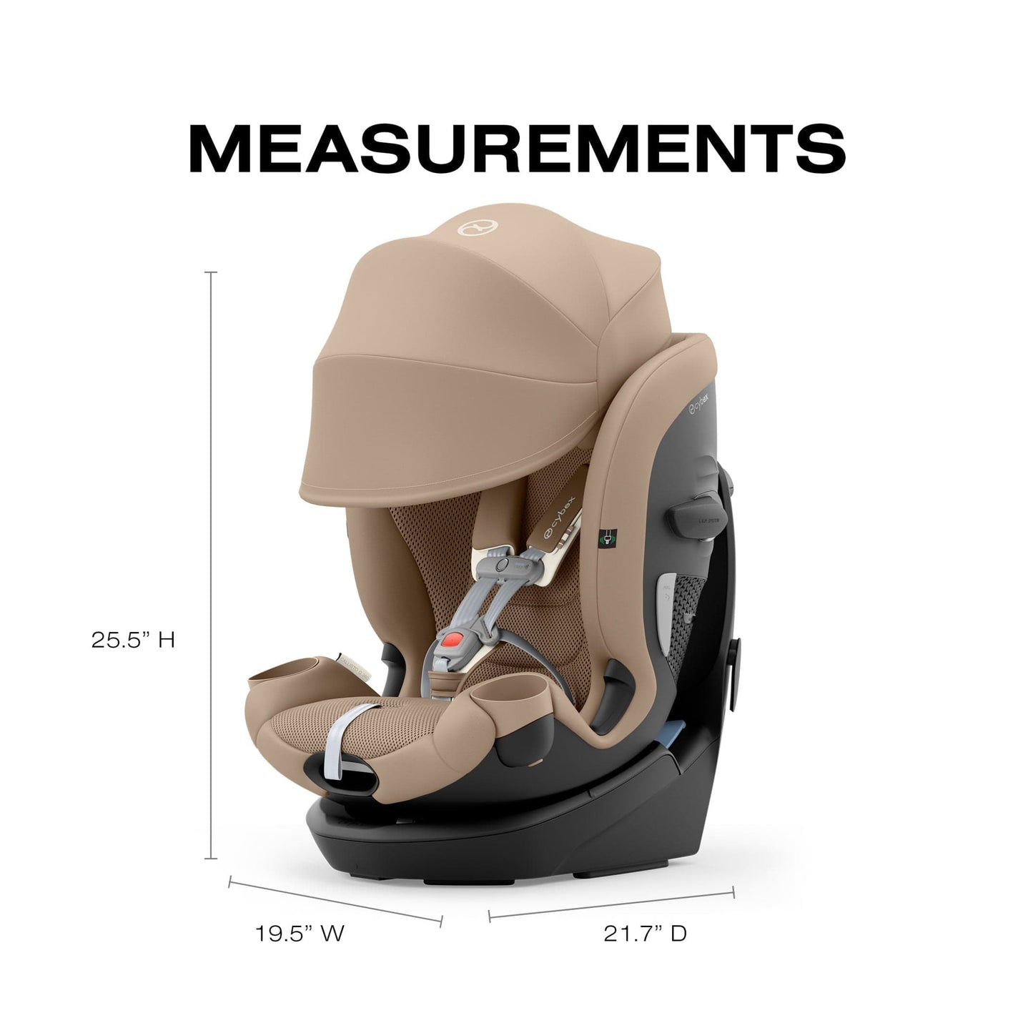cybex safest car seat Cybex Callisto G 360 Rotating All-in-One Car Seat Moon Black
