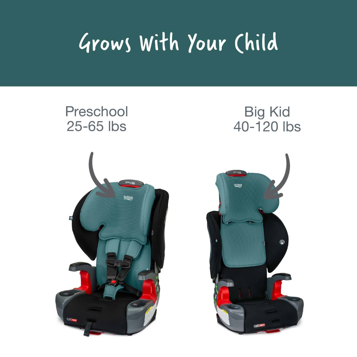 britax 5 point harness booster weight limit Britax Grow With You ClickTight Harness-2-Booster Car Seat (Green Contour)