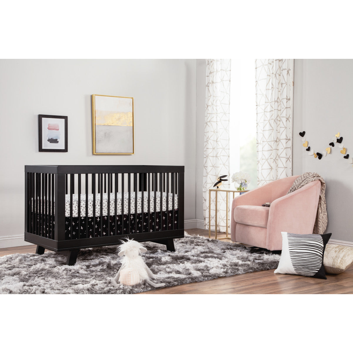 Babyletto Hudson 3-in-1 Convertible Crib with Toddler Bed Conversion Kit