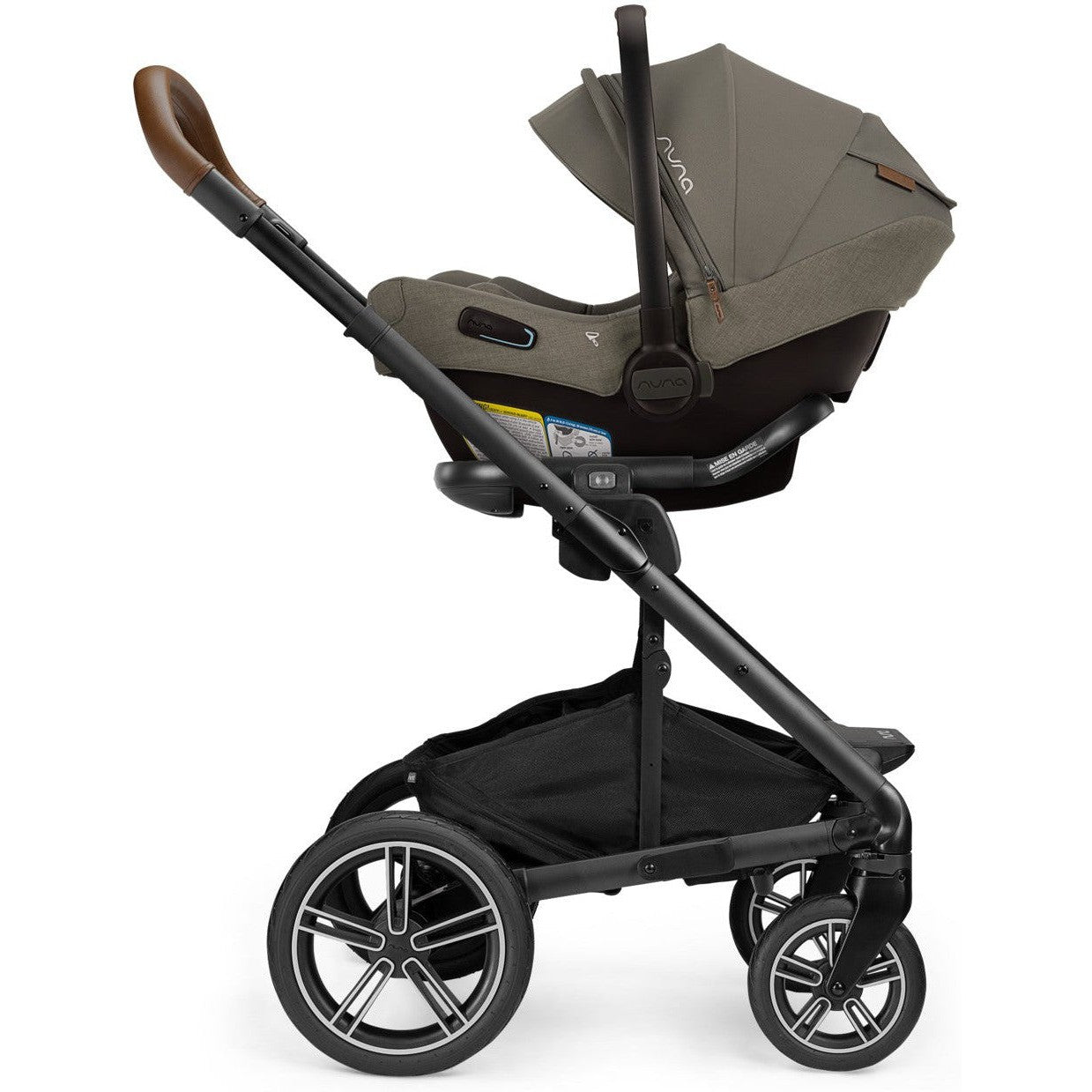 Nuna MIXX Next with Magnetic Buckle + PIPA Aire RX Infant Car Seat