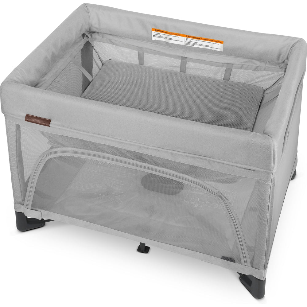 uppababy portable crib UPPAbaby Remi Travel Playard, Charlie/Sand Melange