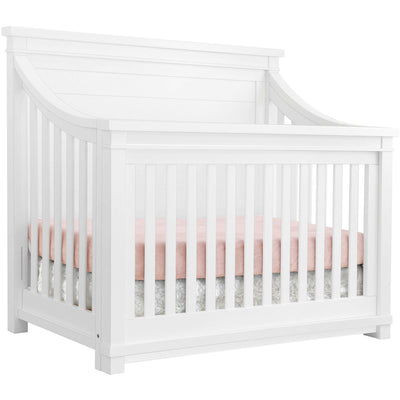 Appleseed Cribs Pure White Appleseed Rowan 4-in-1 Convertible Flat-Top Crib