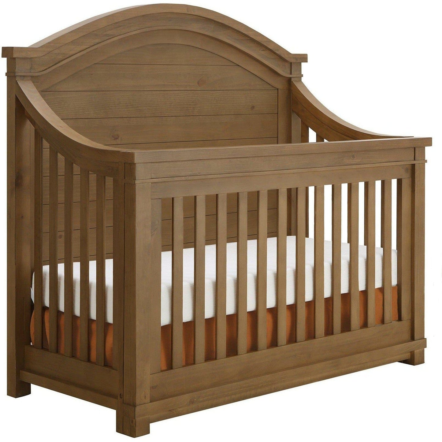 Appleseed Cribs Sandwash Appleseed Rowan 4-in-1 Convertible Arch-Top Crib