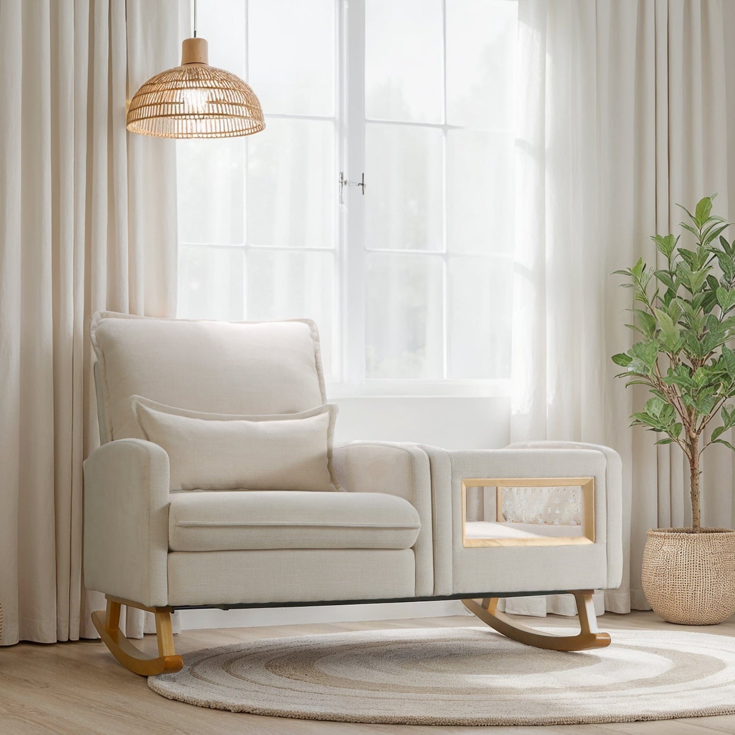 Appleseed Gliders & Rockers Appleseed Dakota Rocker Bassinet