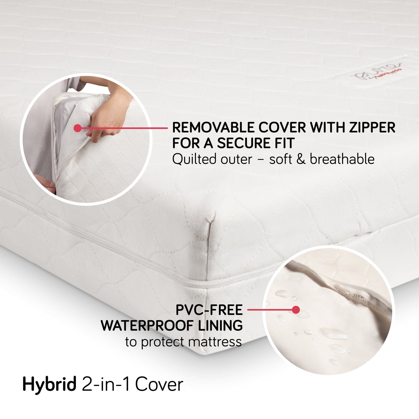 Babyletto Bedding Babyletto Replacement Hybrid Cover | Full-Size Crib Mattress
