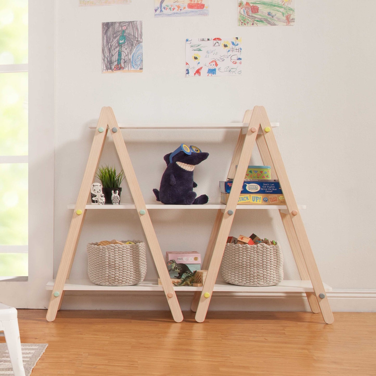 Babyletto Bookcases White / Washed Natural Babyletto Dottie Bookcase