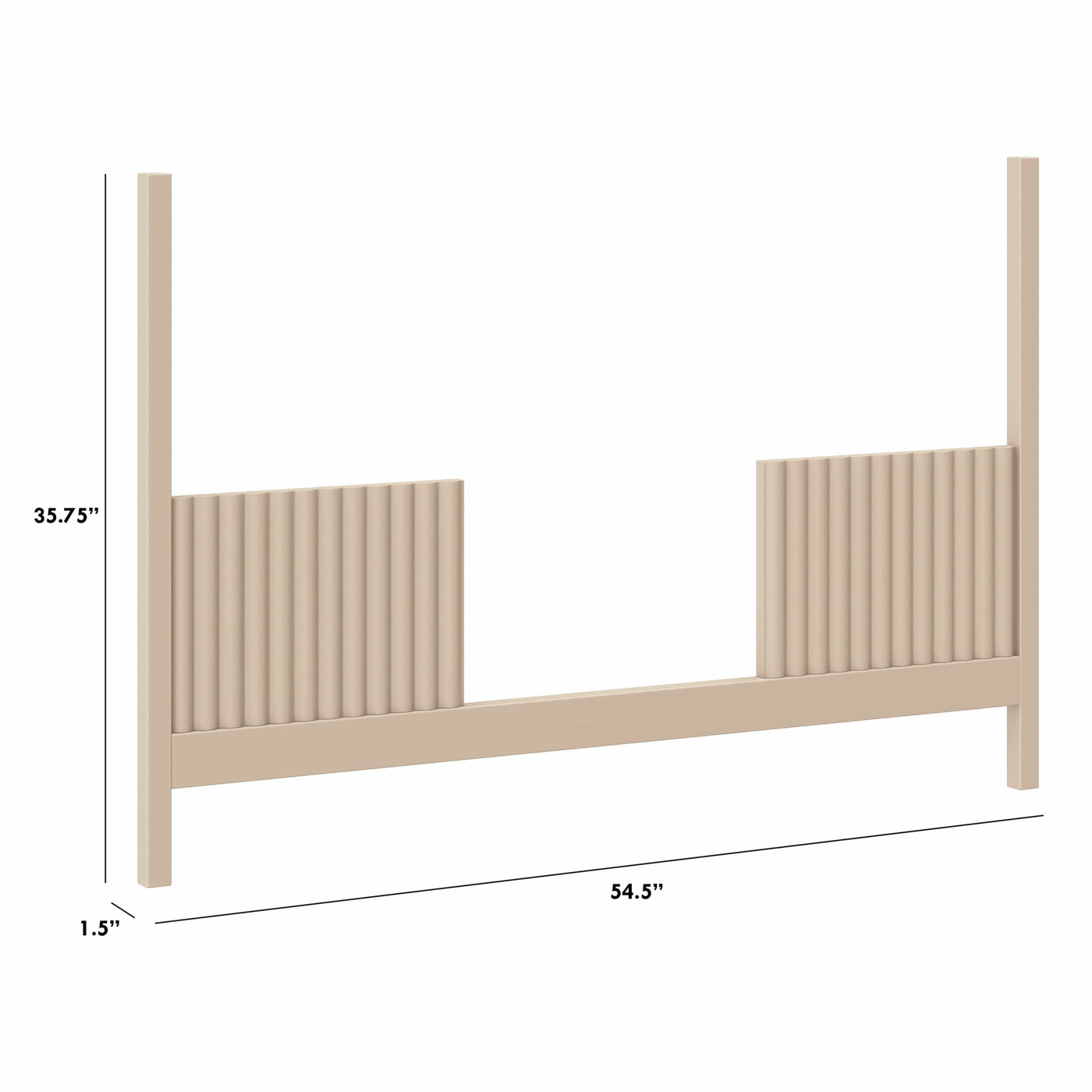 Babyletto Conversion Kits Babyletto Toddler Bed Conversion Kit for Moab 3-in-1 Convertible Crib