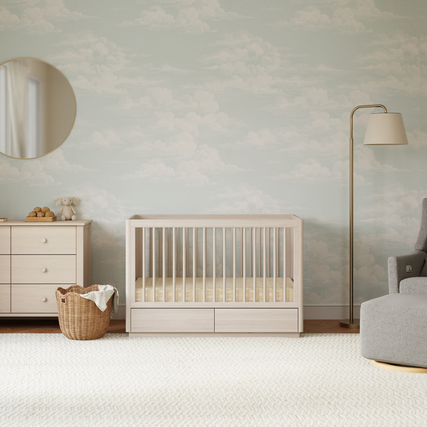 Babyletto Cribs Babyletto Bento 3-in-1 Convertible Storage Crib with Toddler Bed Conversion Kit