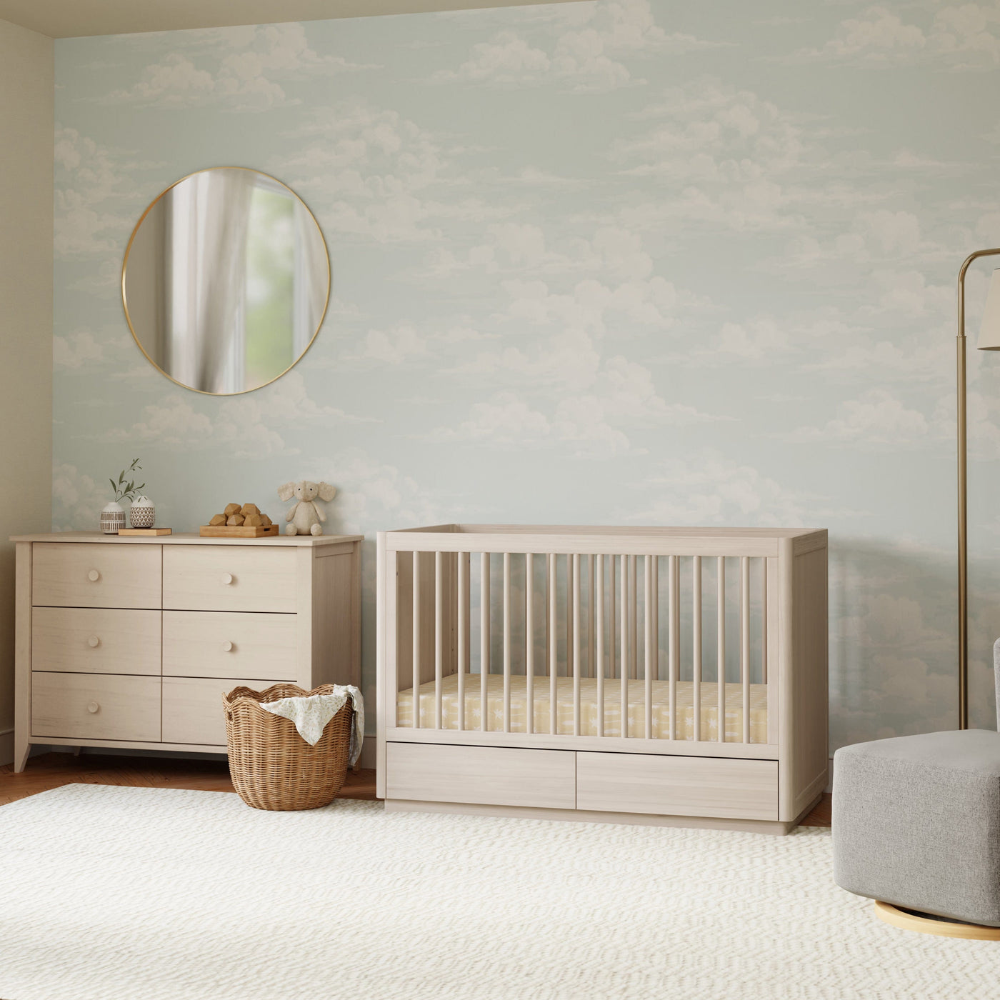 Babyletto Cribs Babyletto Bento 3-in-1 Convertible Storage Crib with Toddler Bed Conversion Kit