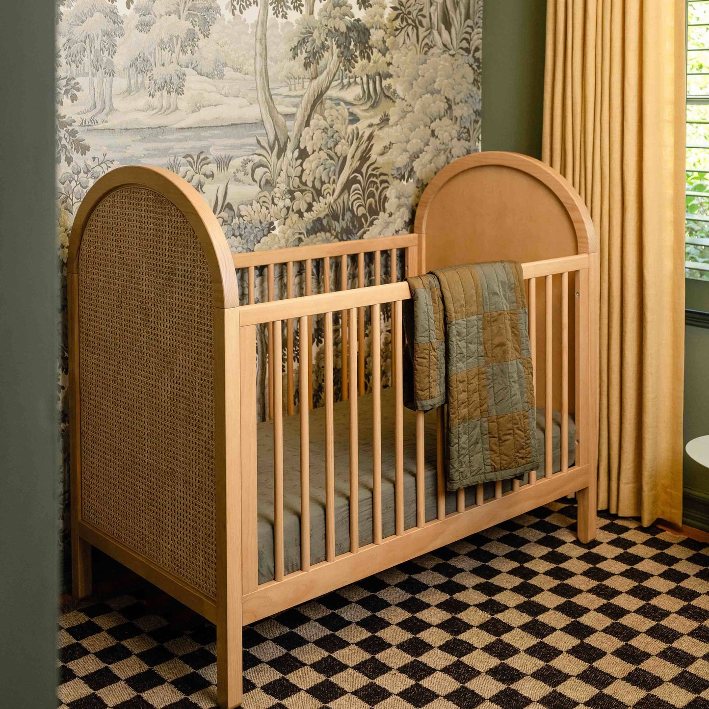 Babyletto Cribs Babyletto Bondi Cane 3-in-1 Convertible Crib with Toddler Bed Conversion Kit