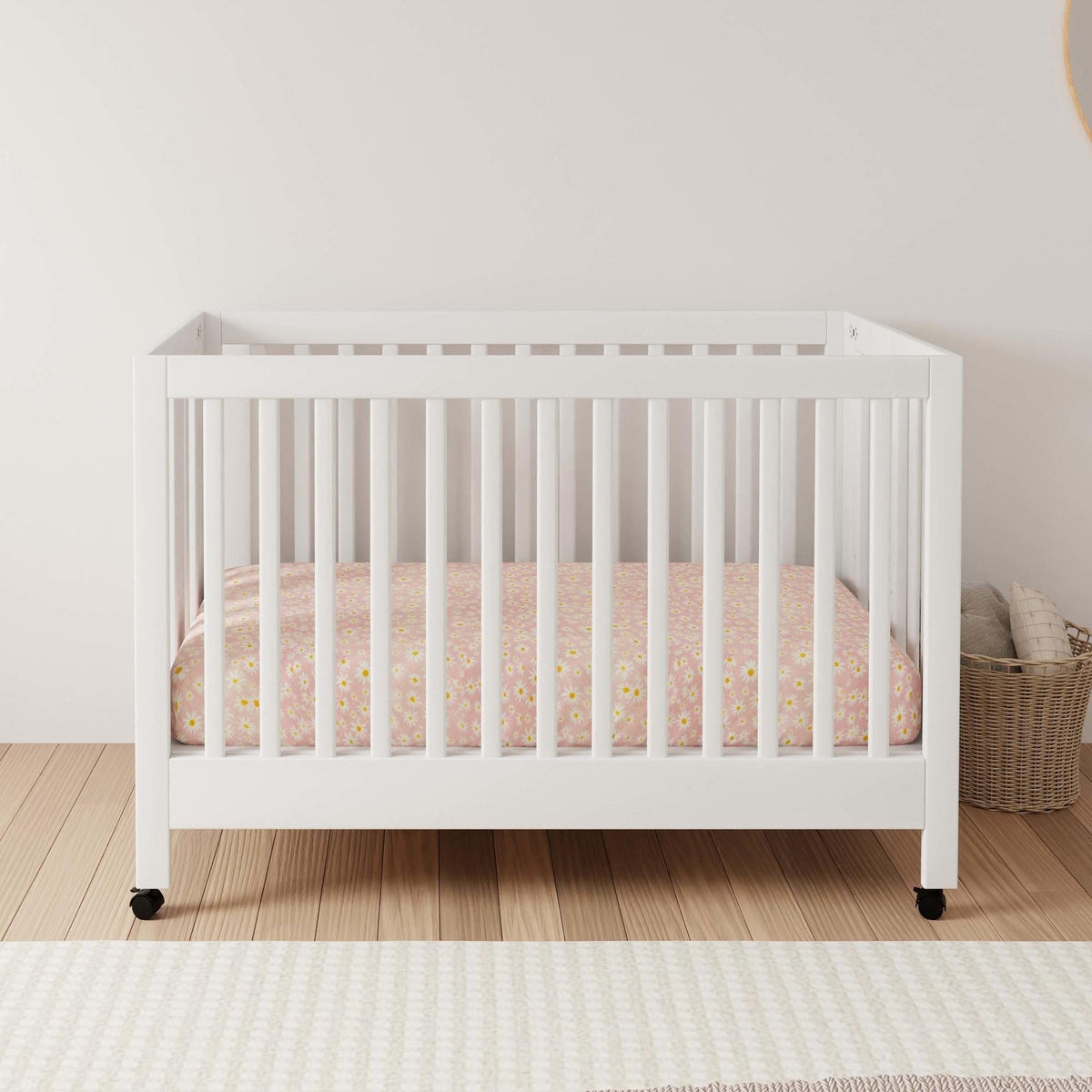 Babyletto Cribs Babyletto Maki Portable Folding Crib with Toddler Bed Conversion Kit