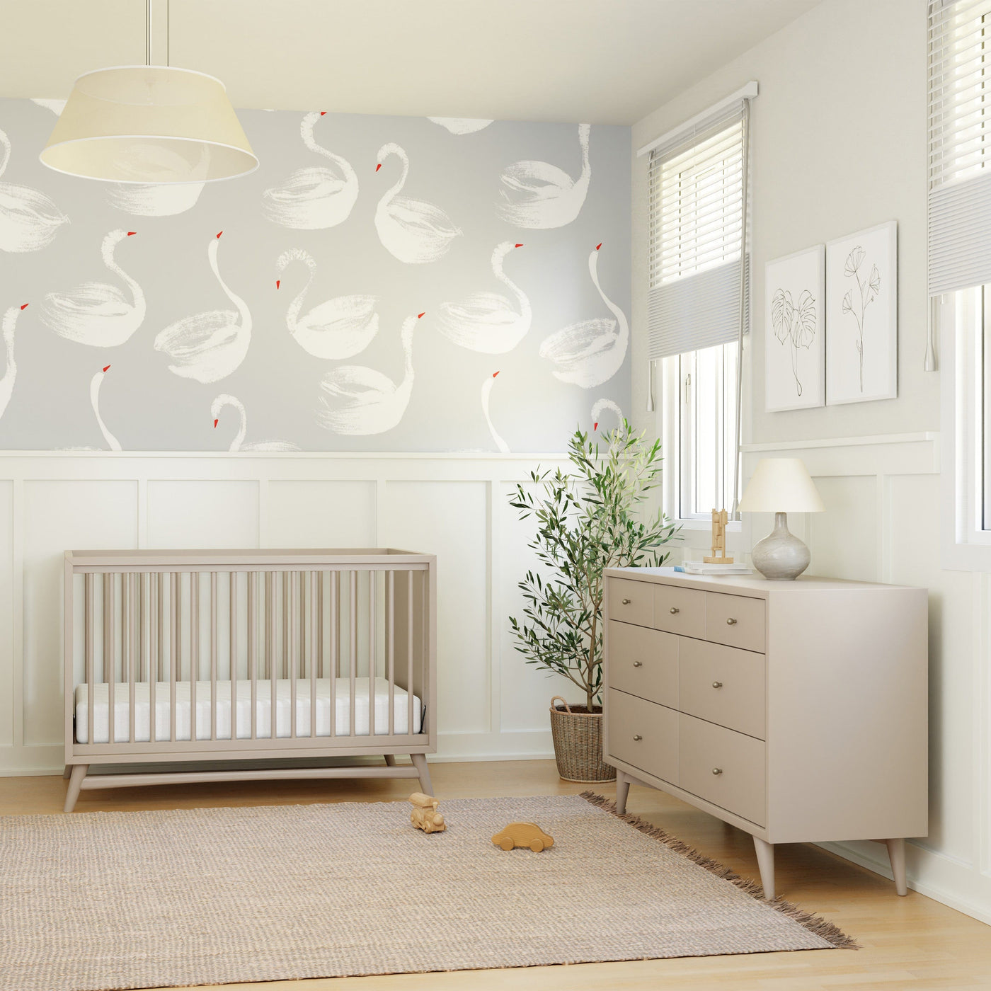 Babyletto Cribs Babyletto Peggy 3-in-1 Convertible Crib with Toddler Bed Conversion Kit