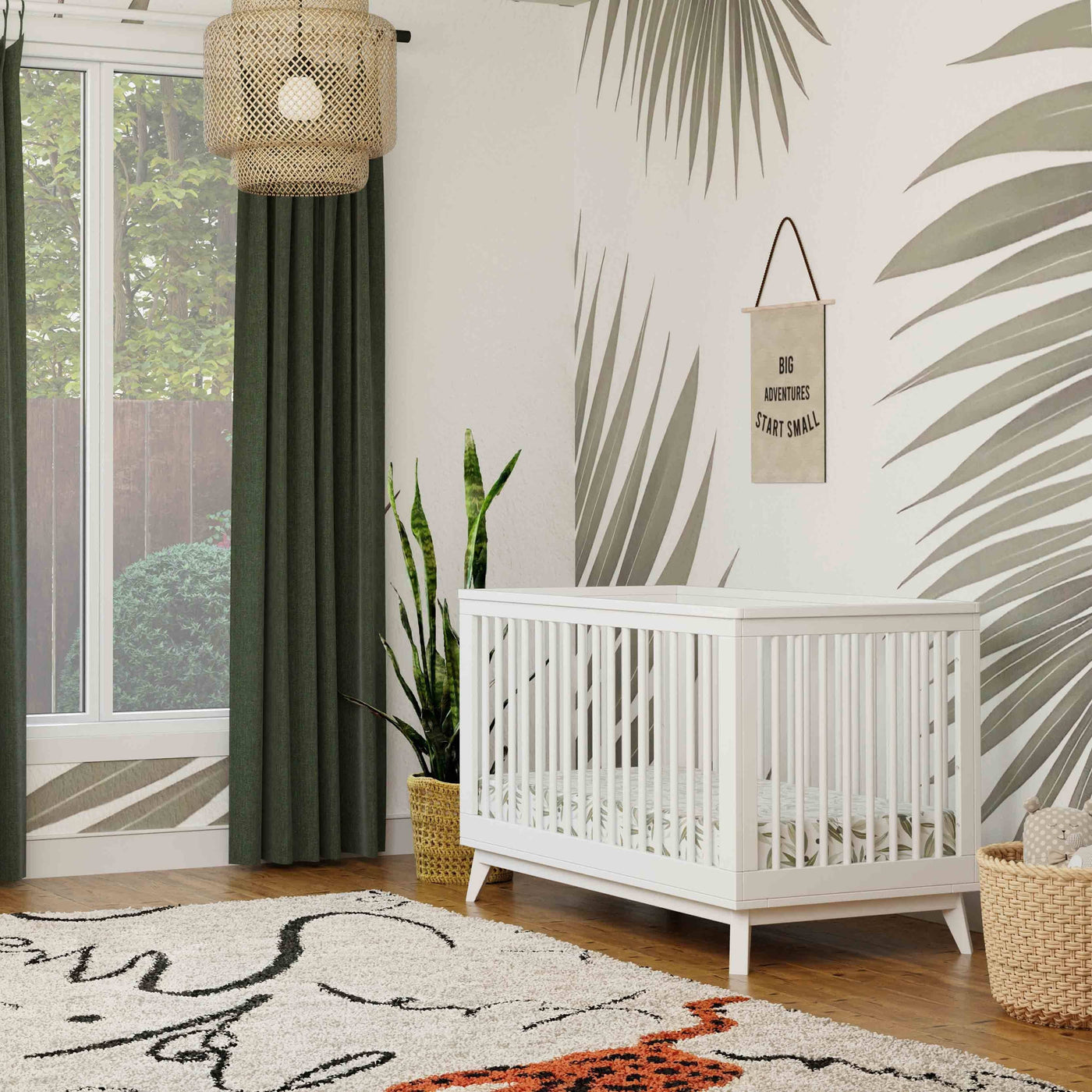 Babyletto Cribs Babyletto Scoot 3-in-1 Convertible Crib with Toddler Bed Conversion Kit