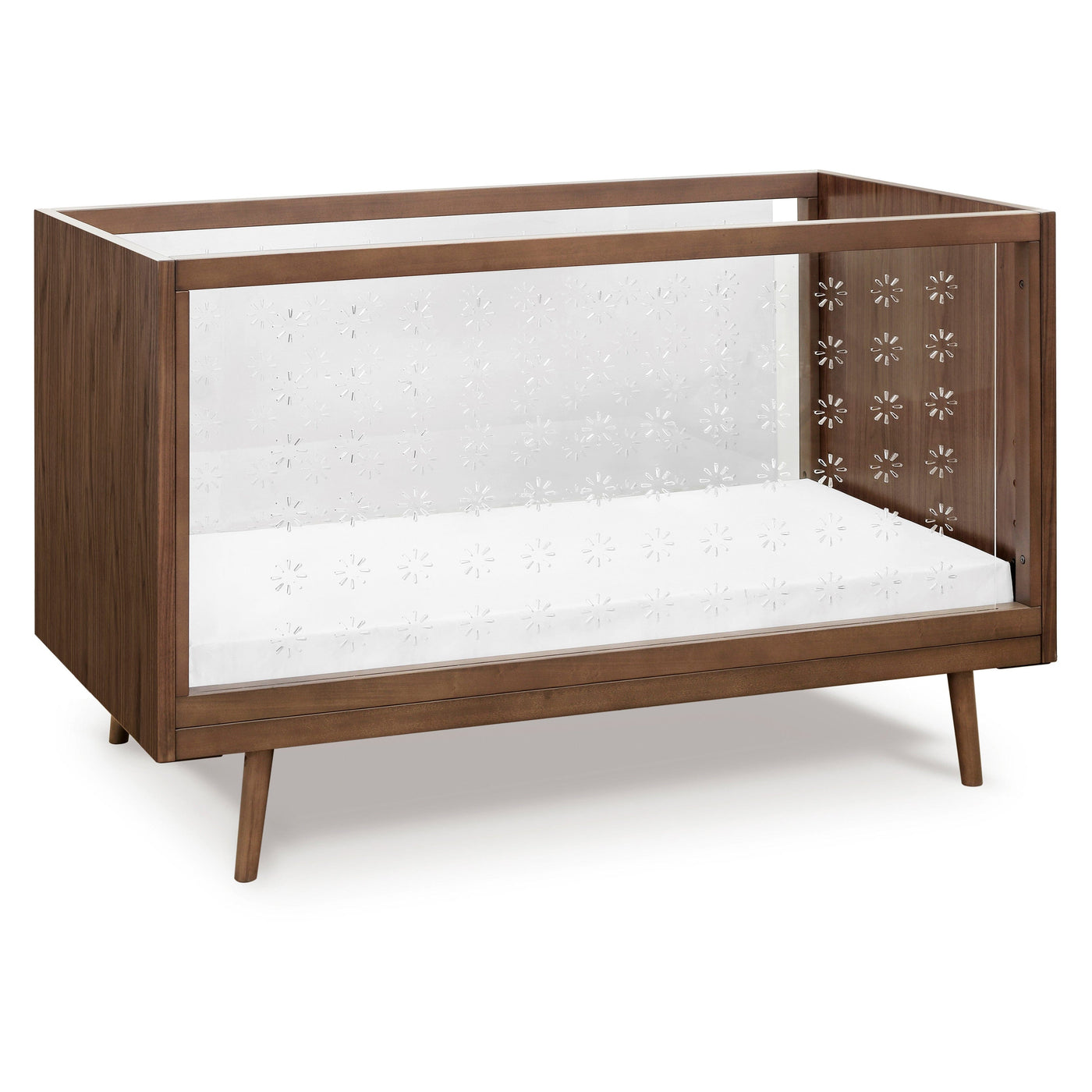 Babyletto Cribs Walnut Babyletto Nifty Clear 3-in-1 Crib