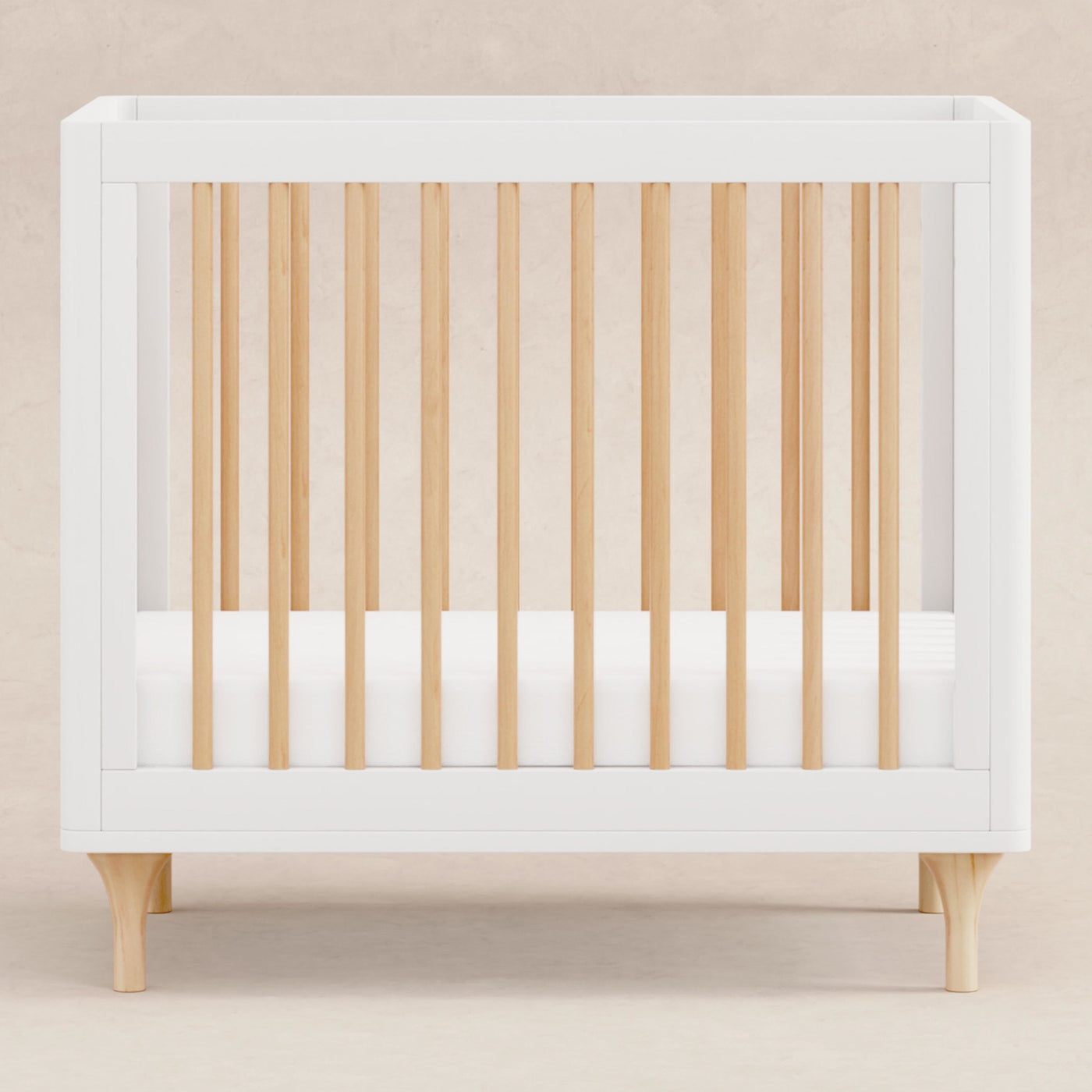 Babyletto Cribs White / Natural Babyletto Lolly 4-in-1 Convertible Mini Crib with Toddler Bed Conversion Kit
