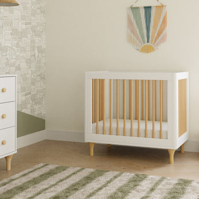 Babyletto Cribs White / Natural Babyletto Lolly 4-in-1 Convertible Mini Crib with Toddler Bed Conversion Kit