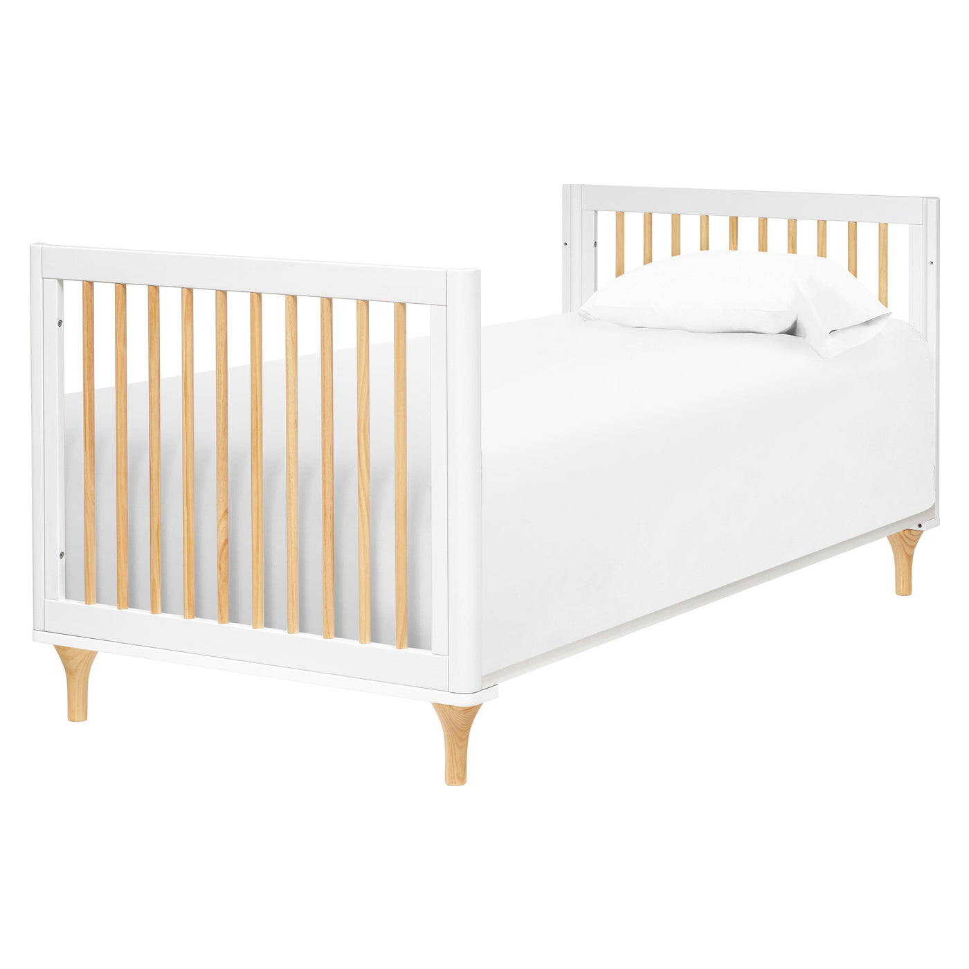Babyletto Cribs White / Natural Babyletto Lolly 4-in-1 Convertible Mini Crib with Toddler Bed Conversion Kit