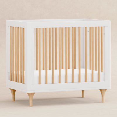 Babyletto Cribs White / Natural Babyletto Lolly 4-in-1 Convertible Mini Crib with Toddler Bed Conversion Kit