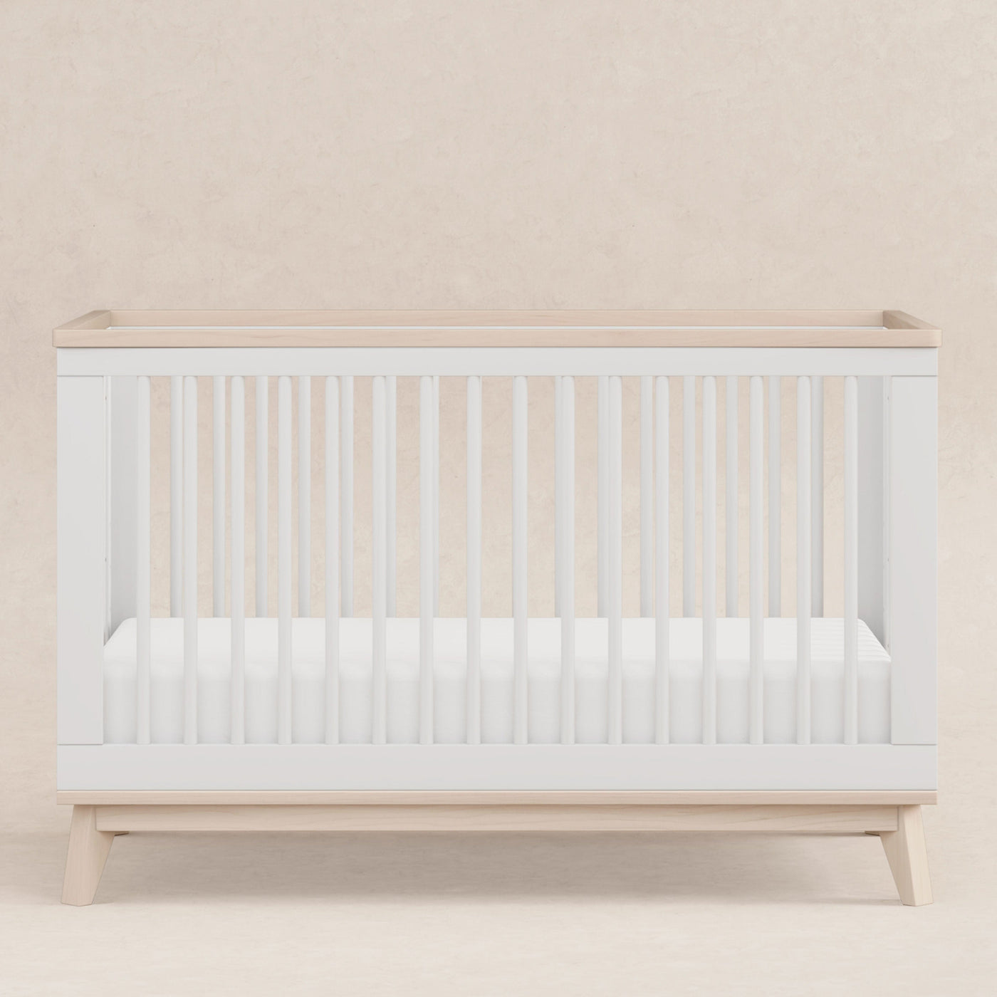 Babyletto Cribs White / Washed Natural Babyletto Scoot 3-in-1 Convertible Crib with Toddler Bed Conversion Kit