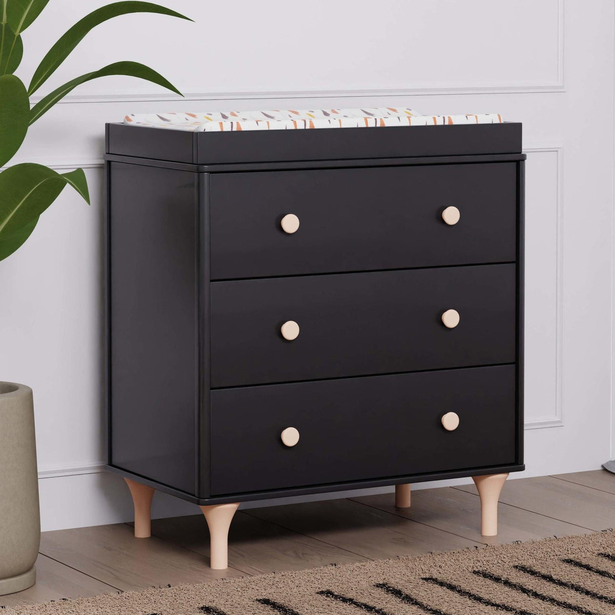 Babyletto Dressers Babyletto Lolly 3-Drawer Changer Dresser with Removable Changing Tray