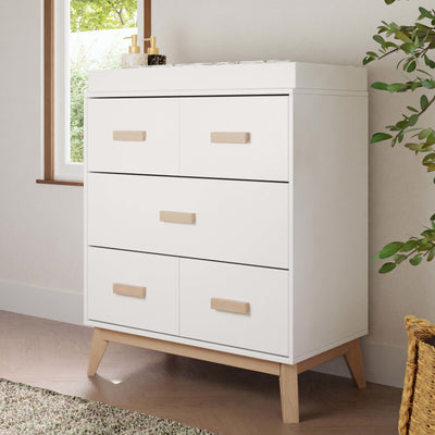 Babyletto Dressers Babyletto Scoot 3-Drawer Changer Dresser with Removable Changing Tray