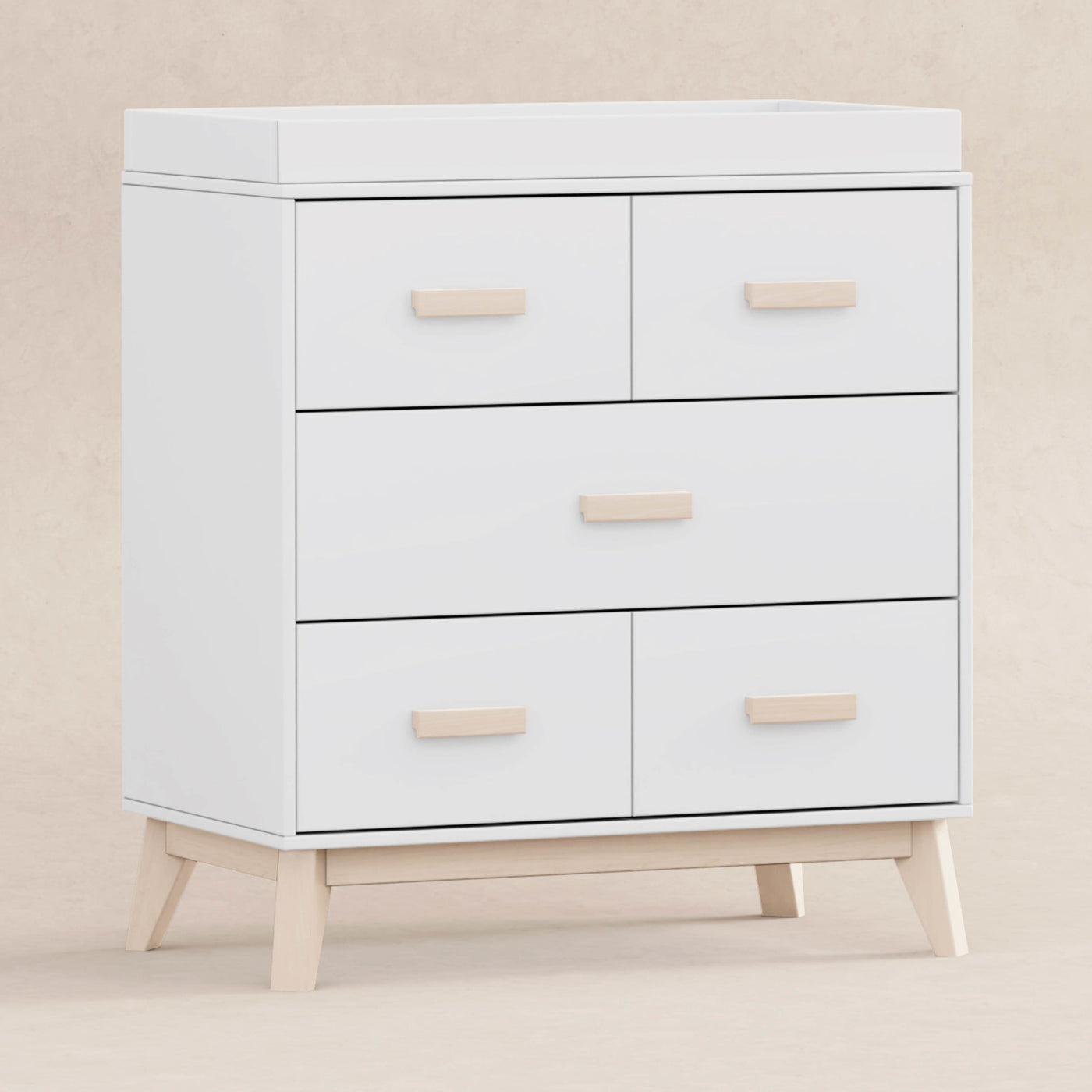 Babyletto Dressers Babyletto Scoot 3-Drawer Changer Dresser with Removable Changing Tray