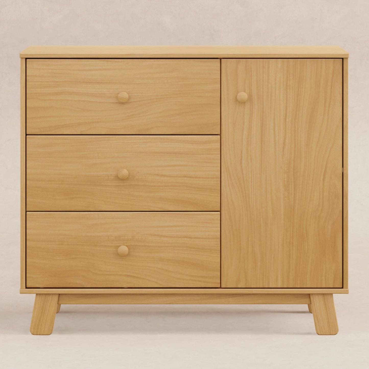 Babyletto Dressers Honey Babyletto Hudson Modern 3-Drawer Dresser
