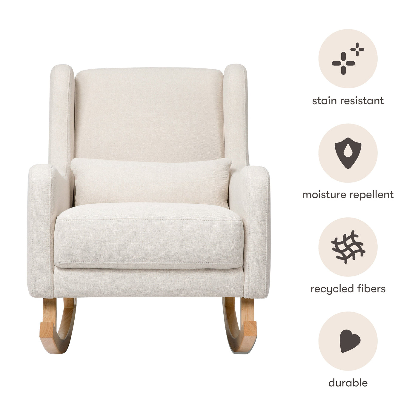 Babyletto Gliders & Rockers Babyletto Kai Rocker in Eco-Performance Fabric | Water Repellent & Stain Resistant