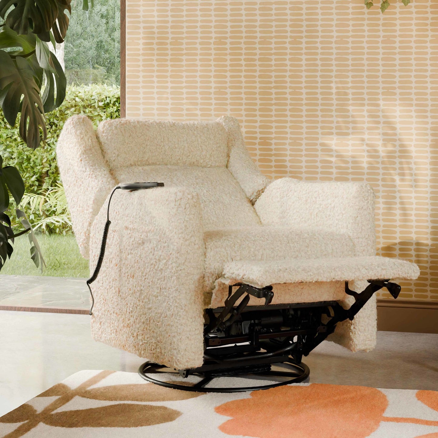 Babyletto Gliders & Rockers Babyletto Kiwi Deluxe Power Recliner & Swivel Glider with Heat and Massage