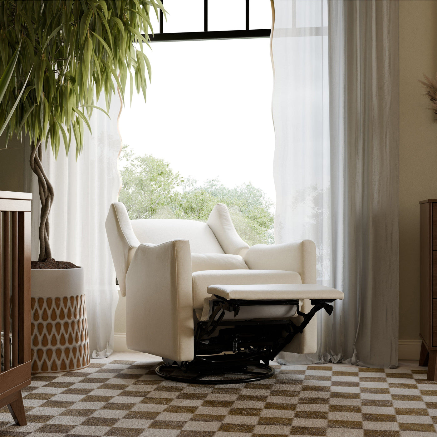 Babyletto Gliders & Rockers Babyletto Kiwi Electronic Recliner and Swivel Glider with USB port