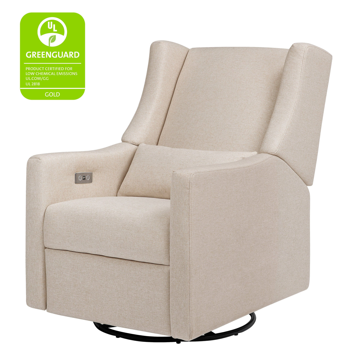 Babyletto Gliders & Rockers Babyletto Kiwi Electronic Recliner and Swivel Glider with USB port