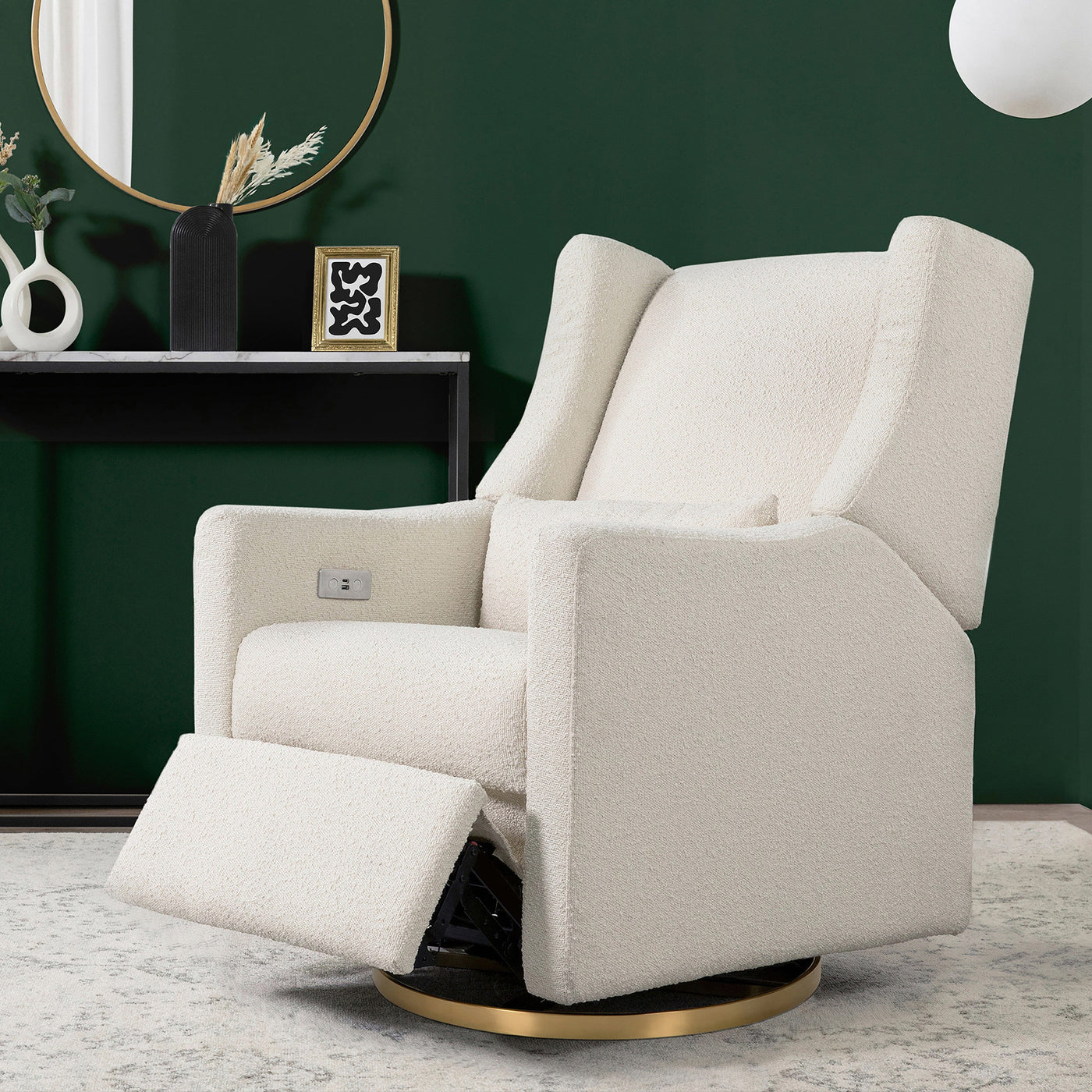 Babyletto Gliders & Rockers Babyletto Kiwi Electronic Recliner and Swivel Glider with USB port
