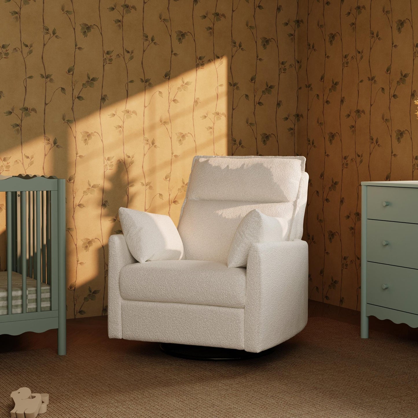 Babyletto Gliders & Rockers Babyletto Nori Extra Wide Electronic Recliner & Swivel Glider with USB port