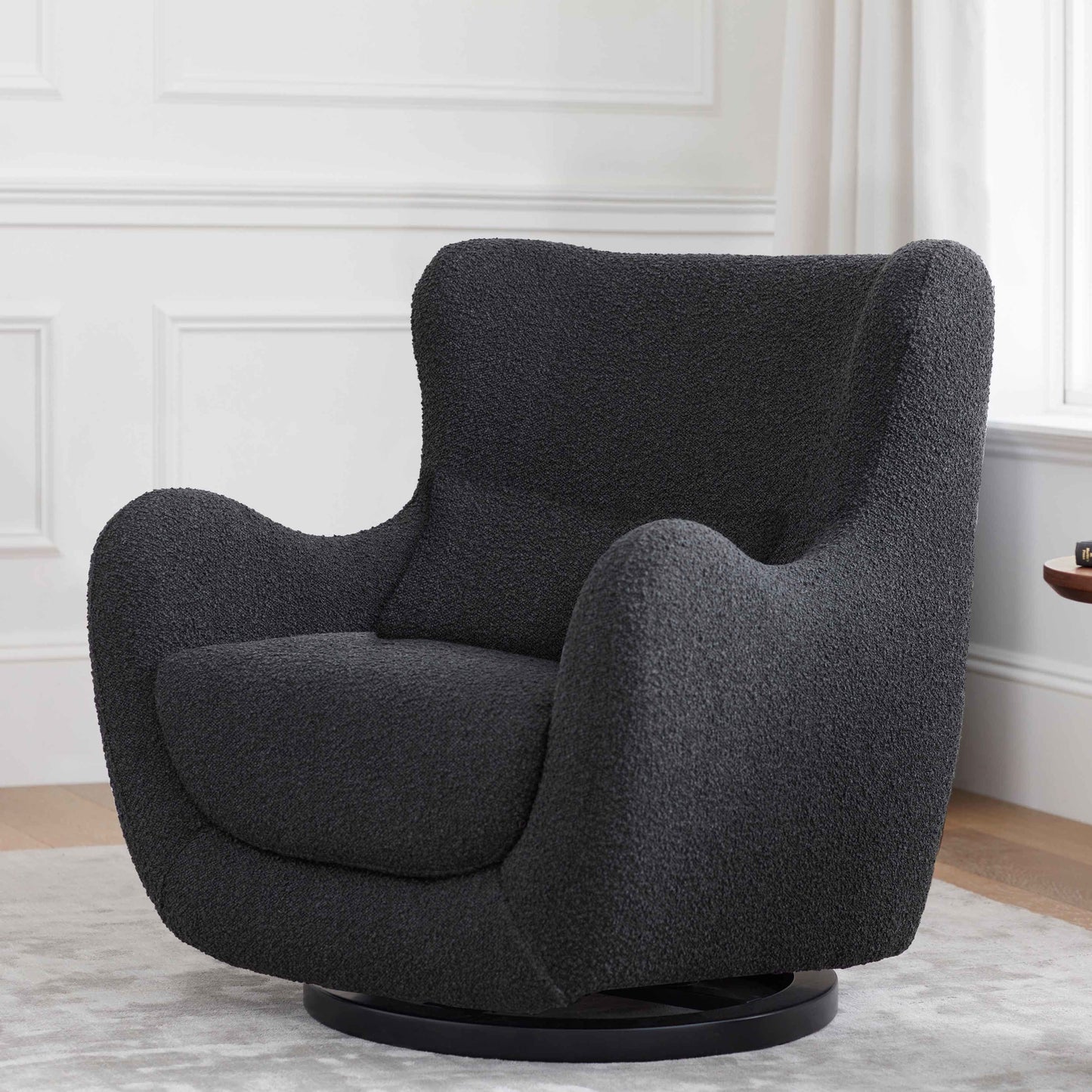 Babyletto Gliders & Rockers Babyletto Solstice Swivel Glider in Boucle