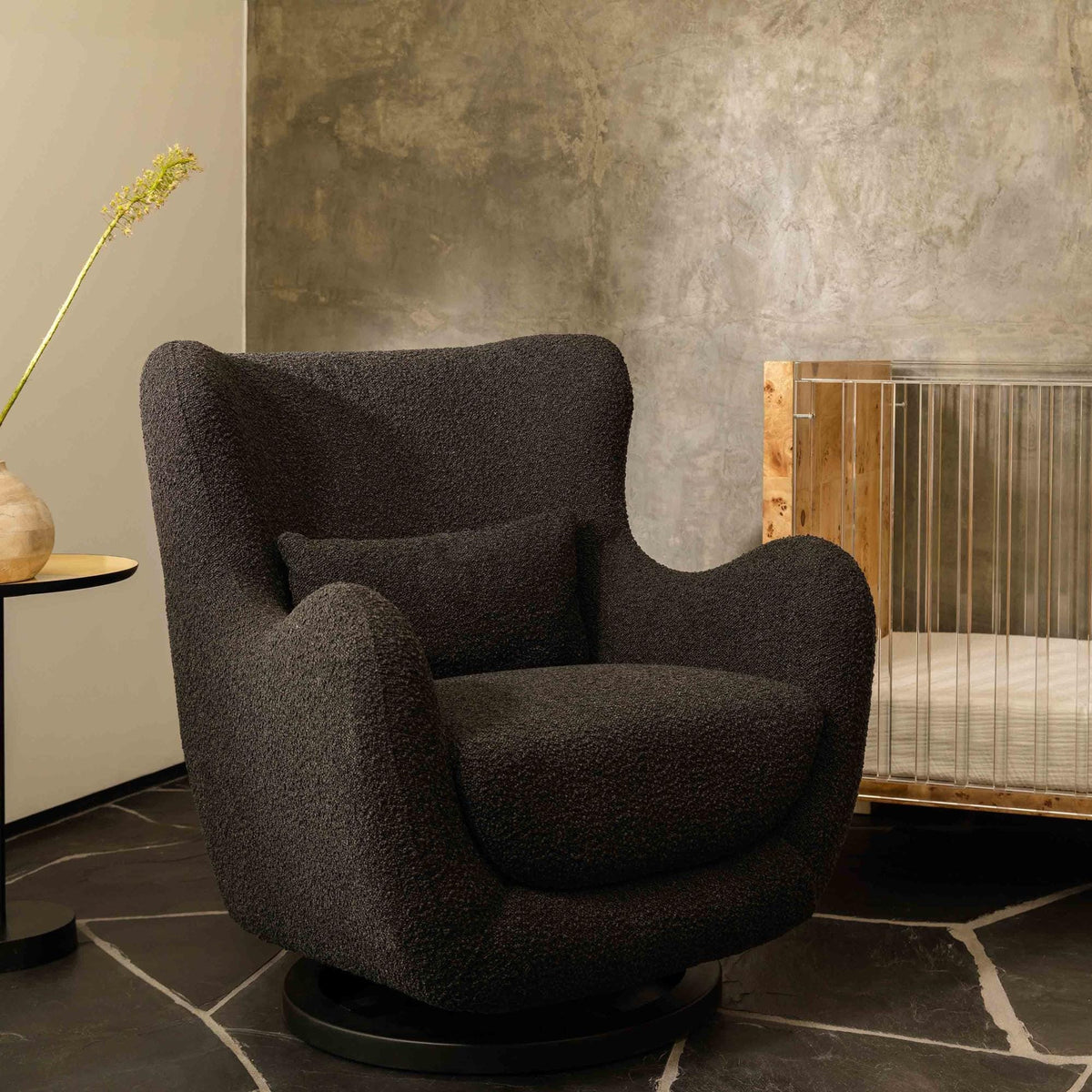 Babyletto Gliders & Rockers Babyletto Solstice Swivel Glider in Boucle