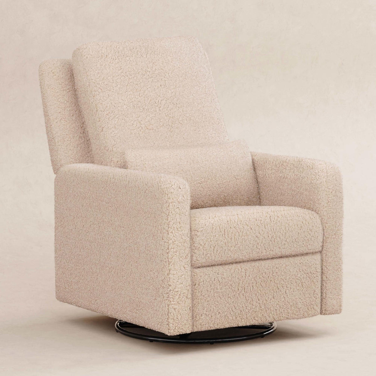 Babyletto Gliders & Rockers Chai Shearling Babyletto Sigi Recliner and Swivel Glider in Shearling