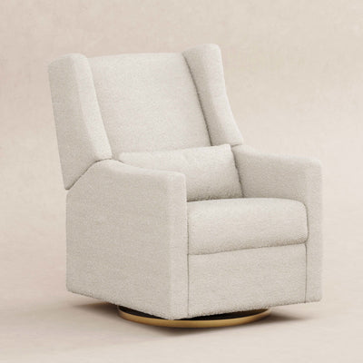 Babyletto Gliders & Rockers Ivory Boucle with Gold Base Babyletto Kiwi Electronic Recliner and Swivel Glider with USB port