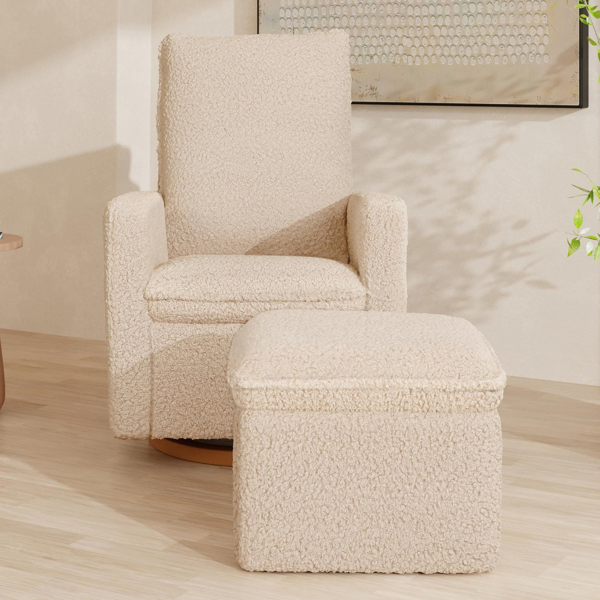 Babyletto Ottomans Chai Shearling Babyletto Cali Storage Ottoman in Shearling