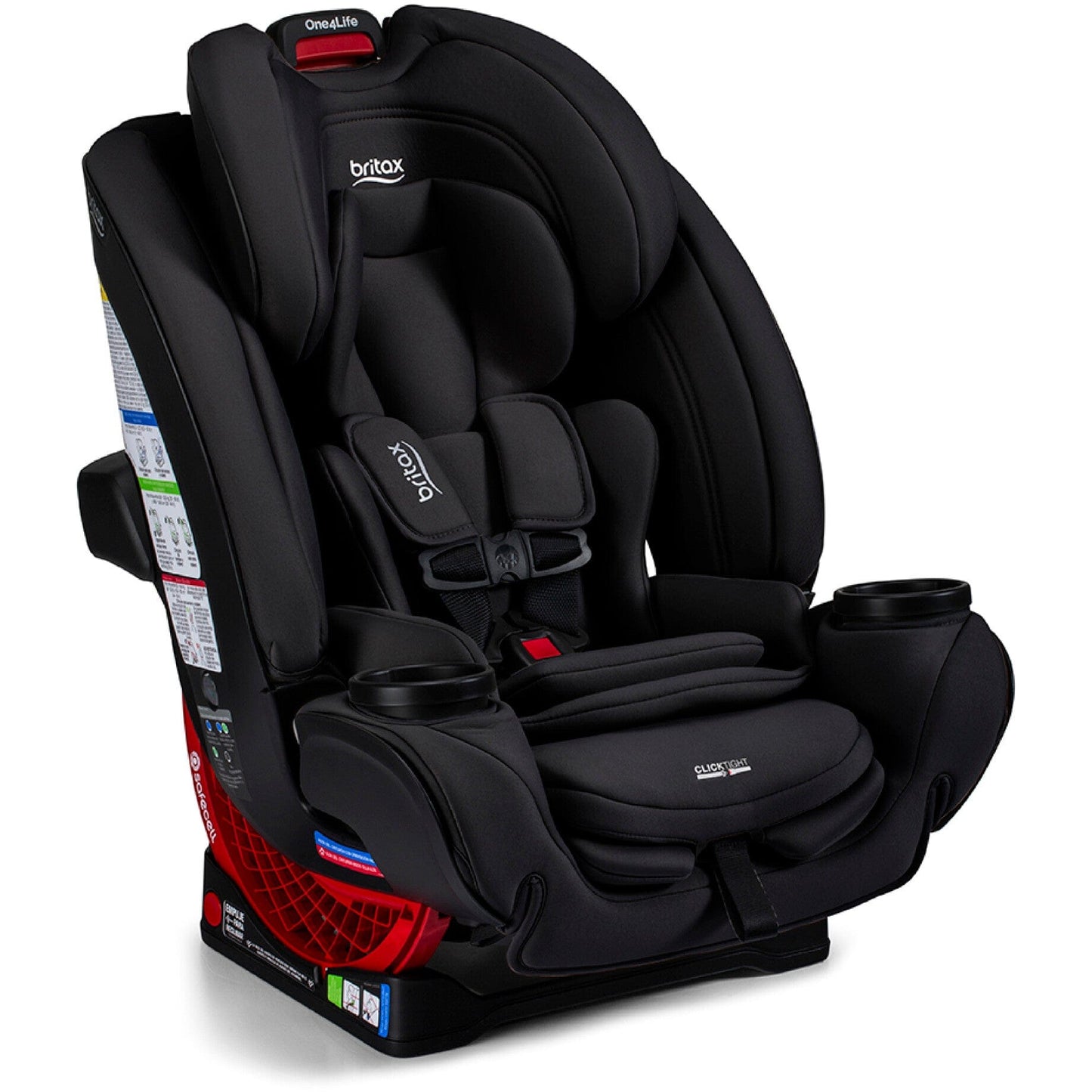 Britax Car Seats - Convertible Raven Black Britax One4Life All-in-One Car Seat with ClickTight Installation + SafeWash Fabrics
