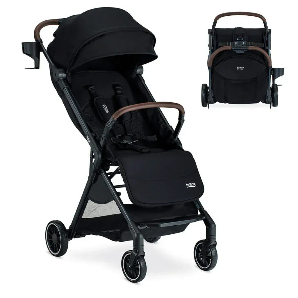 Britax Strollers - Lightweight/Travel Raven Black Britax Juniper Compact Stroller