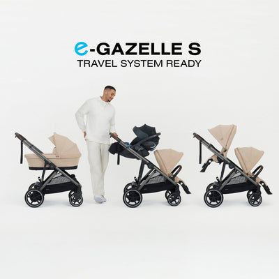 Cybex Strollers - Double Cybex e-Gazelle S Electronic Assist Single-to-Double Stroller