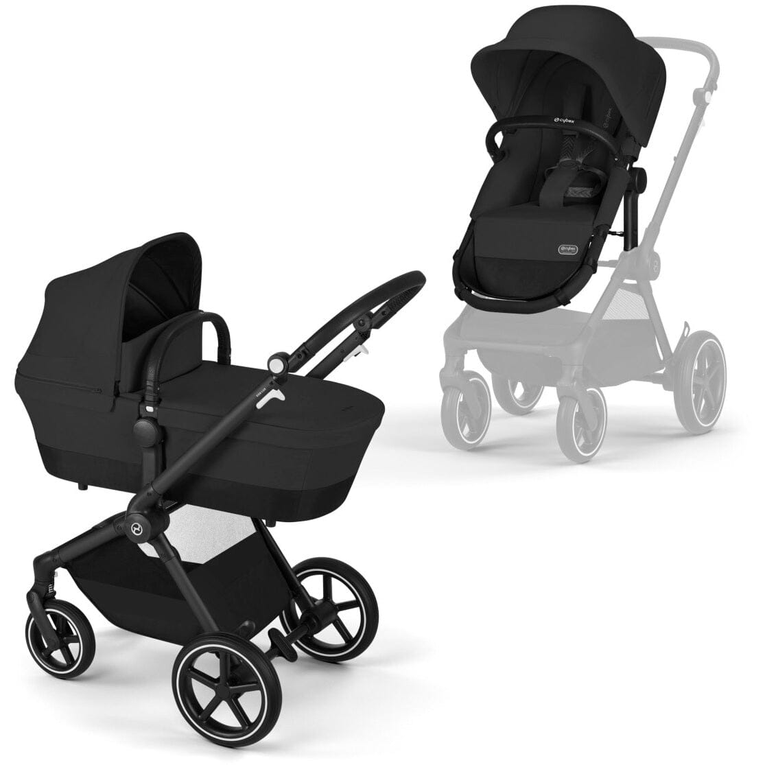 Cybex Strollers - Single Moon Black Cybex EOS Lux 2-in-1 Stroller